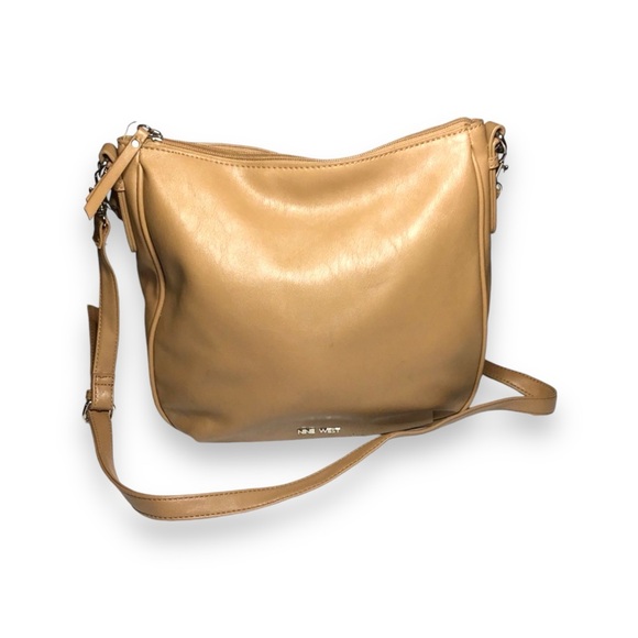 Nine West Zipper Closure Shoulder Bag - Camel - Picture 2 of 12
